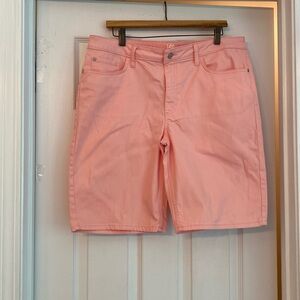 Lee Rider Riders Midrise Bermudan, pink jean, size 16M